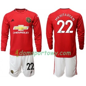 Koszulka Manchester United Mkhitaryan 22 Dziecięcy Domowe Koszulki Piłkarskie 2019-2020 Długi Rękaw